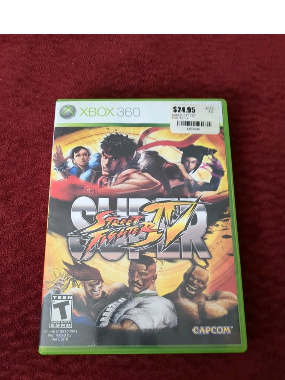Xbox 360 Super Street Fighter IV Video Game - Green Case